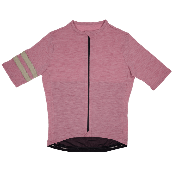 Summer Wool Short Sleeve Cycling Jersey - Rose - Pinebury