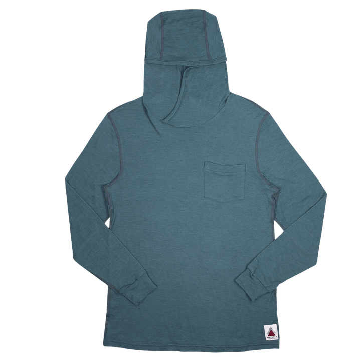 Summer Wool Hoodie Sun Shirt - Silver Pine - Pinebury