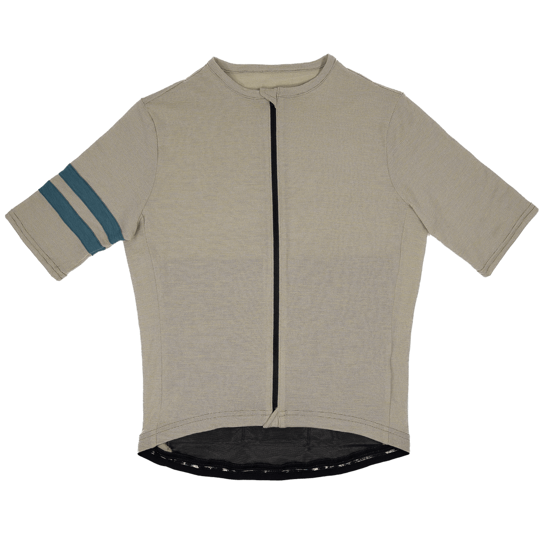 Summer Wool Short Sleeve Cycling Jersey - Khaki - Pinebury