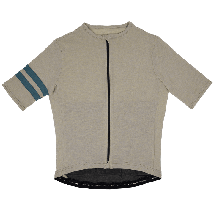 Summer Wool Short Sleeve Cycling Jersey - Khaki - Pinebury