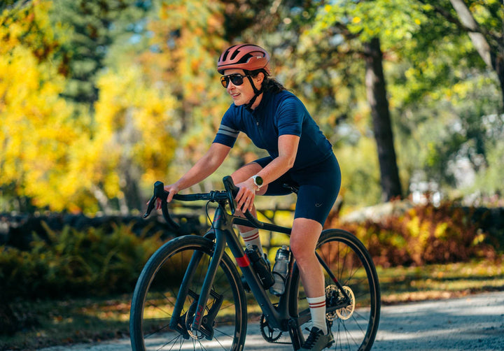 Every-Season Short Sleeve Merino Wool Cycling Jersey - Atlantic Blue - Pinebury