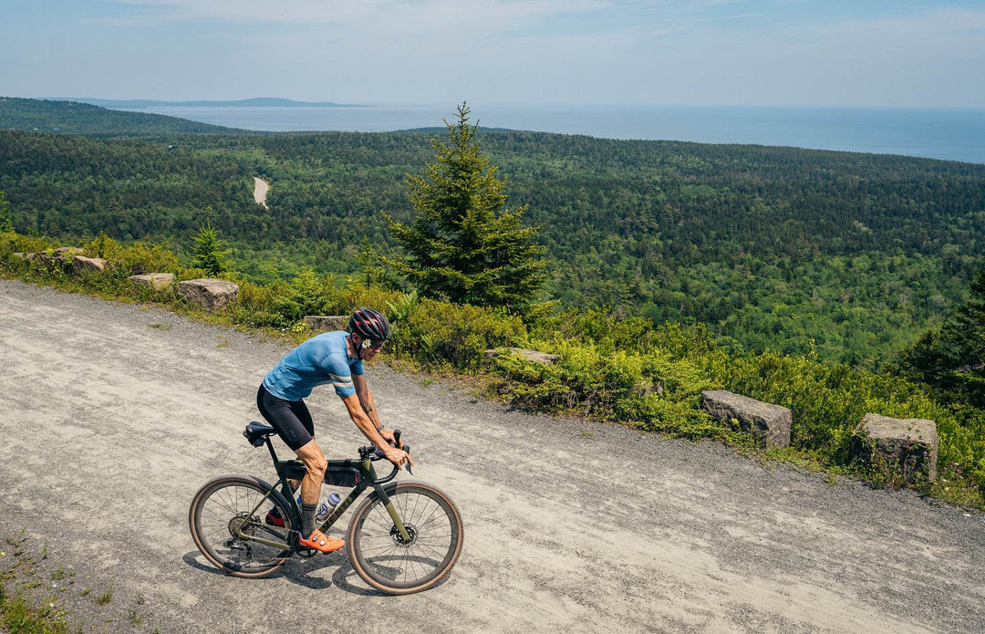 Summer Wool Short Sleeve Cycling Jersey - Faded Blue - Pinebury