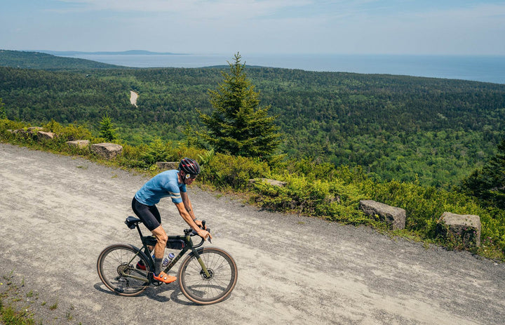 Summer Wool Short Sleeve Cycling Jersey - Faded Blue - Pinebury