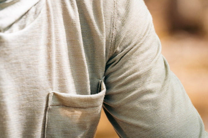 Summer Wool Hoodie Sun Shirt - Khaki - Pinebury