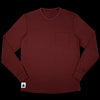 Every-Season Long Sleeve Merino Wool Pocket Tee - Brick Red