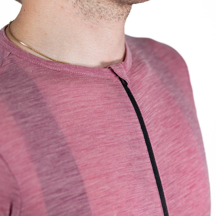 Summer Wool Short Sleeve Cycling Jersey - Rose - Pinebury
