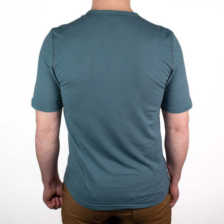 Summer Wool Short Sleeve Merino Wool Tee - Silver Pine - Pinebury