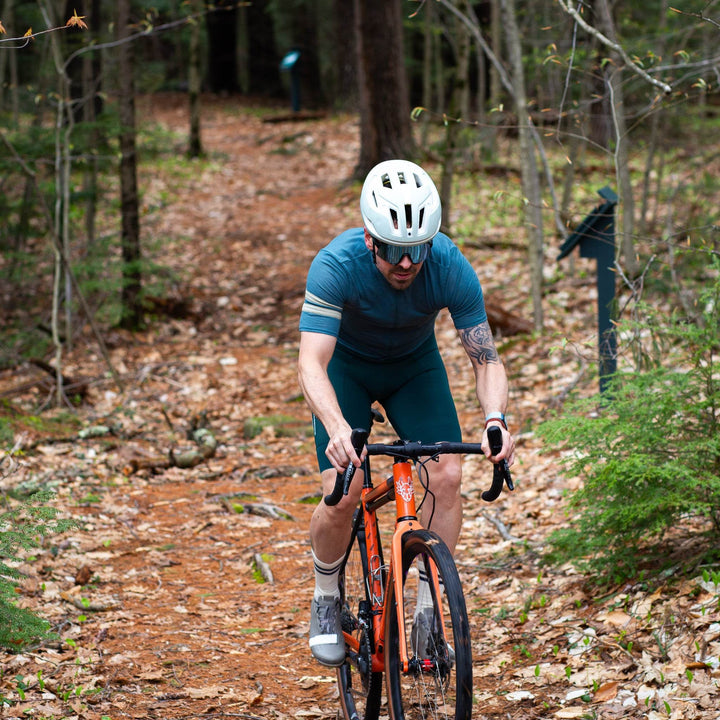 Summer Wool Short Sleeve Cycling Jersey - Silver Pine - Pinebury