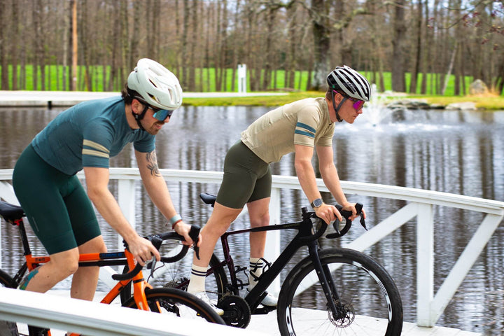 Summer Wool Short Sleeve Cycling Jersey - Khaki - Pinebury