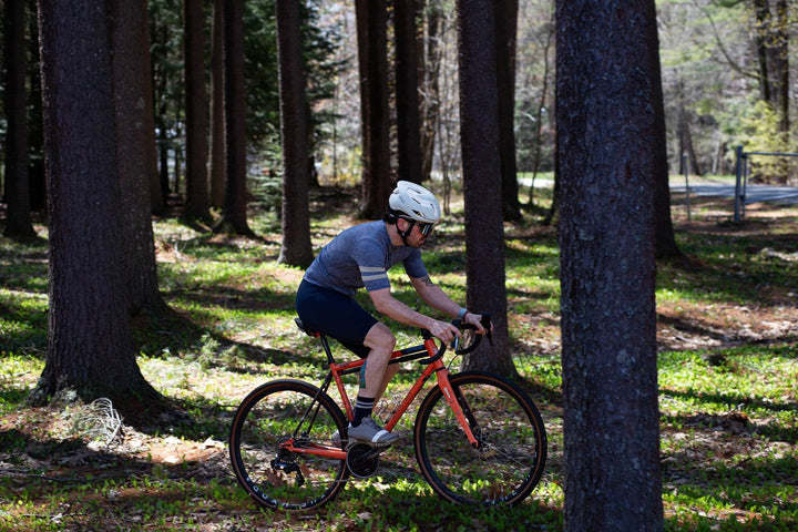 Summer Wool Short Sleeve Cycling Jersey - Steel Blue - Pinebury