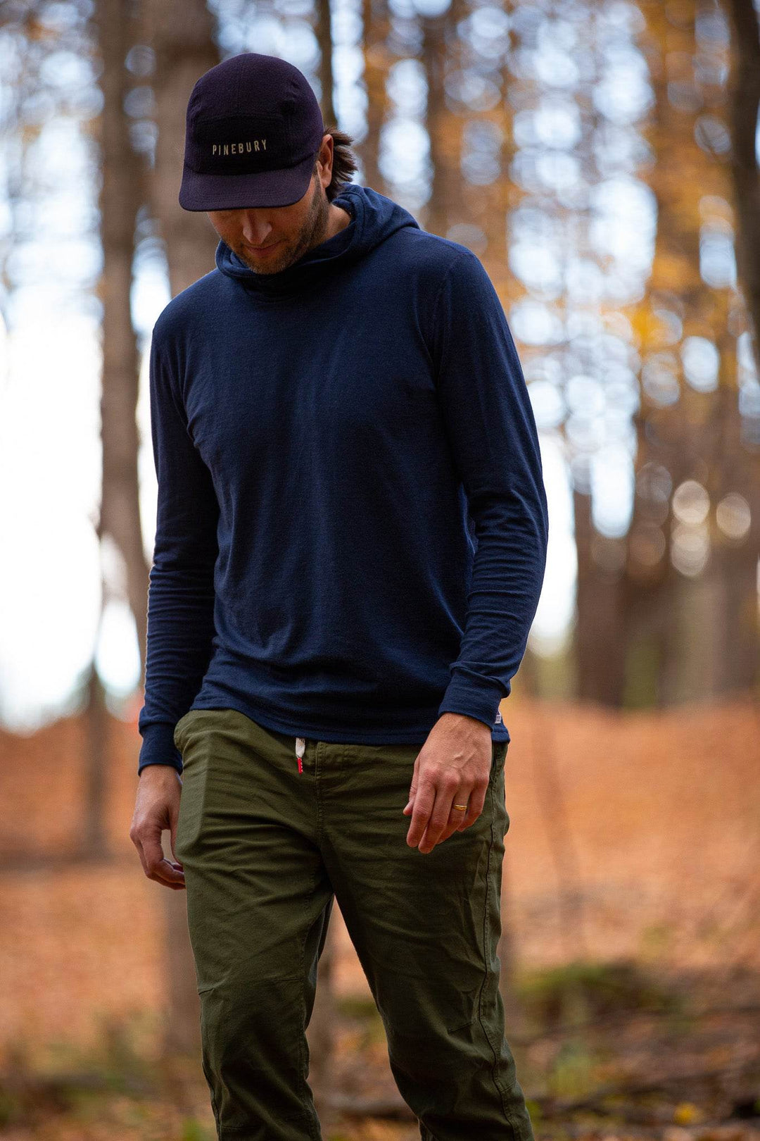All Season Merino Wool Hoodie - Atlantic Blue - Pinebury