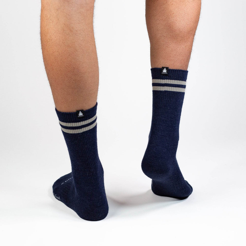 Mountain Merino Wool Sock - Navy - Pinebury