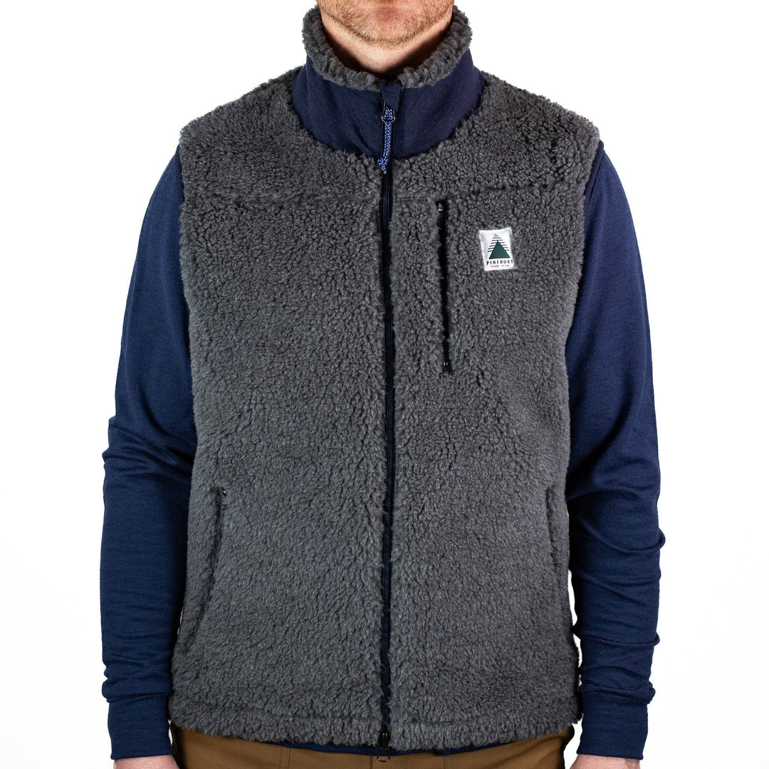 The Merino Wool Lodge Vest - Charcoal - Pinebury