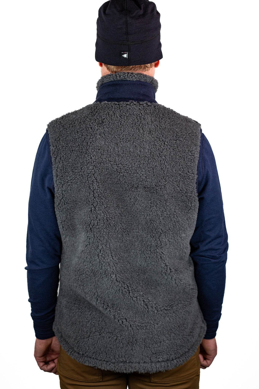 The Merino Wool Lodge Vest - Charcoal - Pinebury