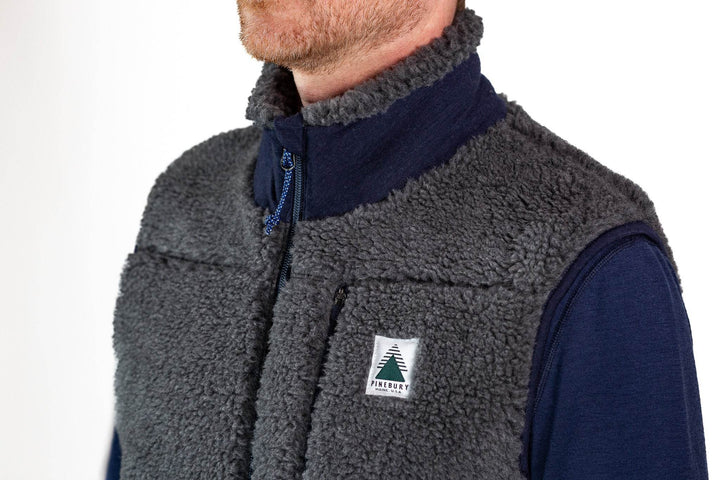 The Merino Wool Lodge Vest - Charcoal - Pinebury