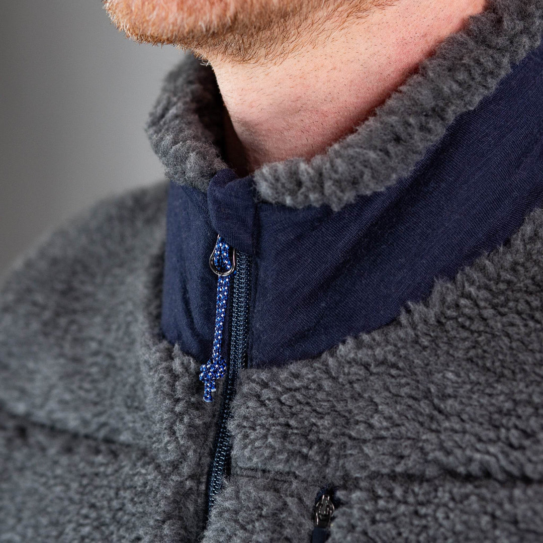 The Merino Wool Lodge Vest - Charcoal - Pinebury