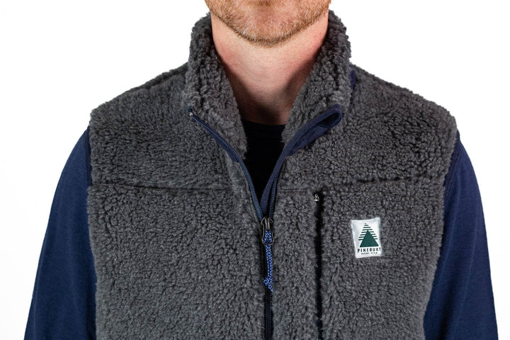 The Merino Wool Lodge Vest - Charcoal - Pinebury