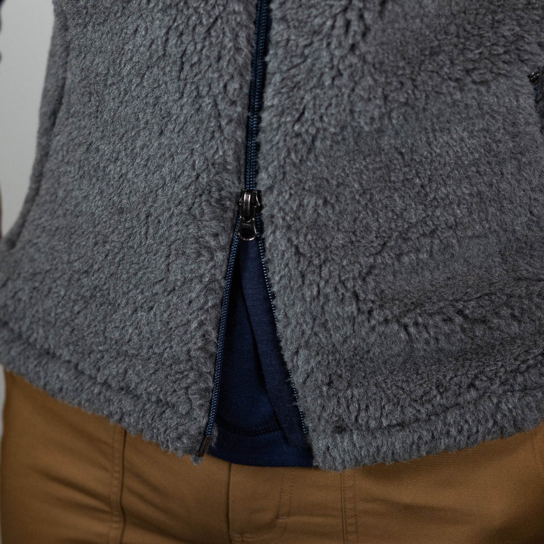 The Merino Wool Lodge Vest - Charcoal - Pinebury