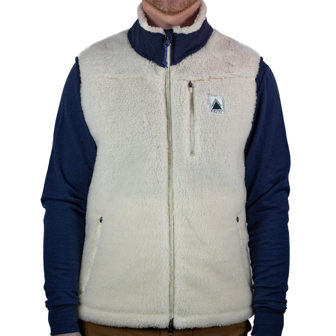 The Merino Wool Lodge Vest - Natural - Pinebury