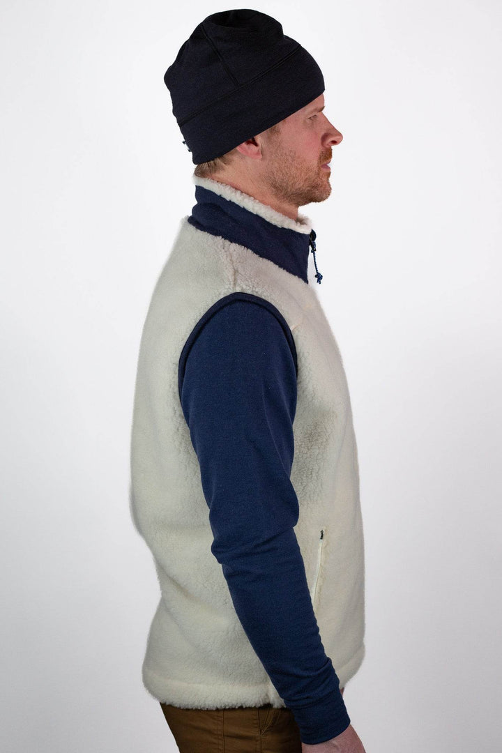 The Merino Wool Lodge Vest - Natural - Pinebury