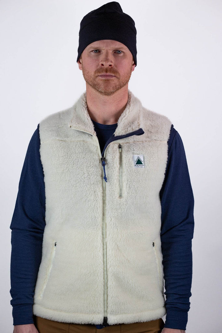 The Merino Wool Lodge Vest - Natural - Pinebury