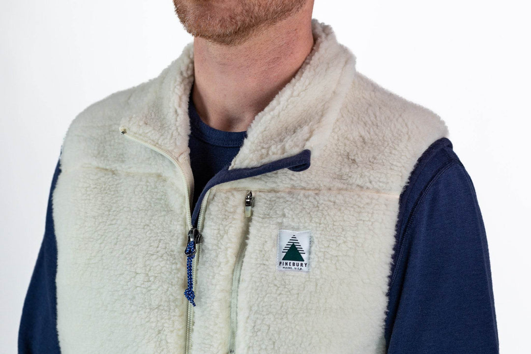 The Merino Wool Lodge Vest - Natural - Pinebury