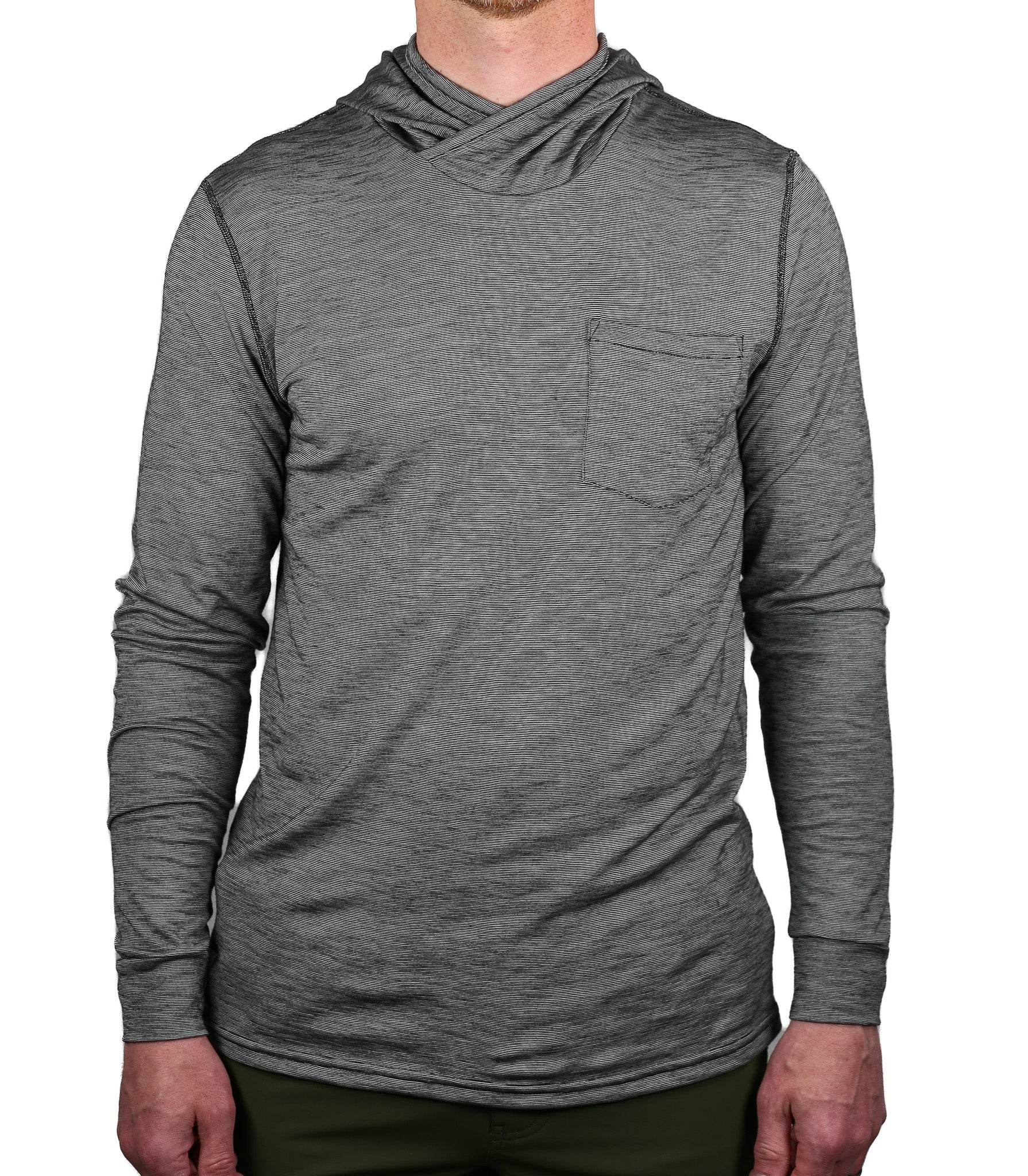 Summer Wool Hoodie Sun Shirt - Gray Stone - Pinebury