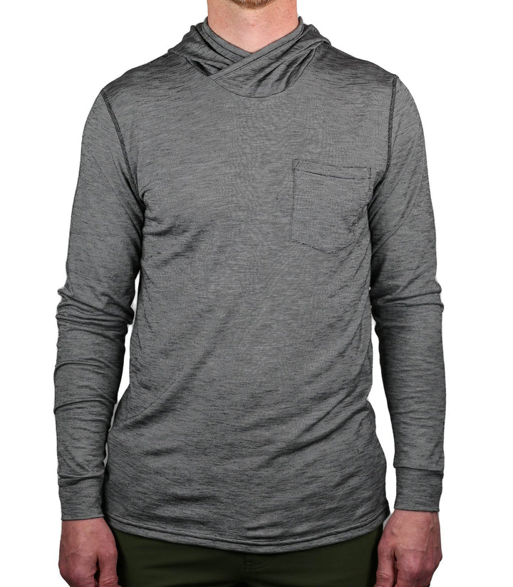 Summer Wool Hoodie Sun Shirt - Gray Stone - Pinebury