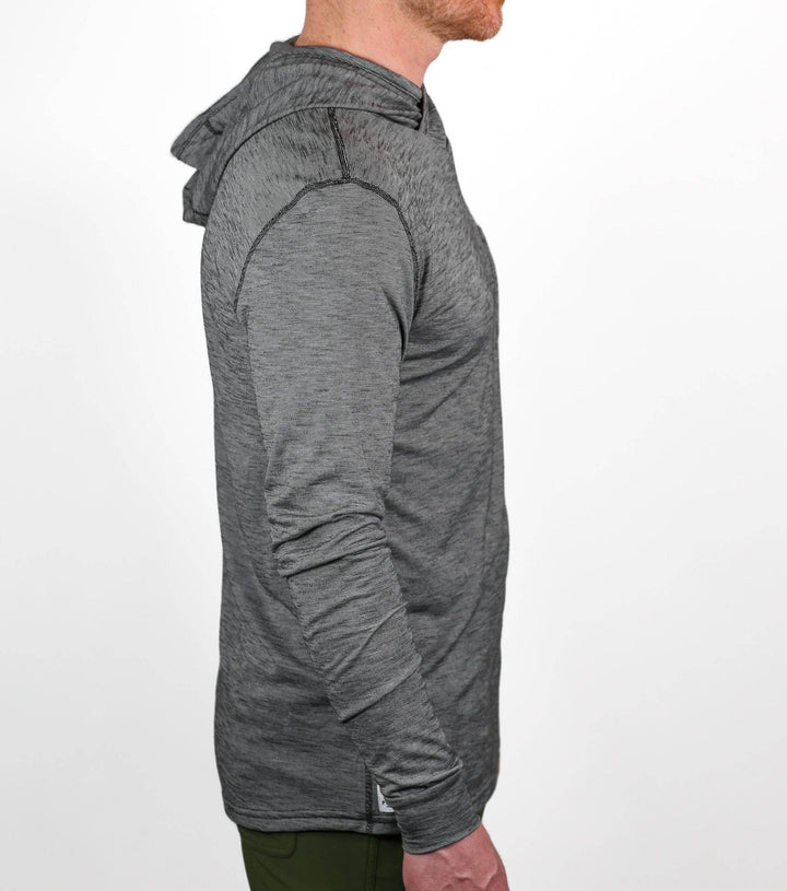 Summer Wool Hoodie Sun Shirt - Gray Stone - Pinebury