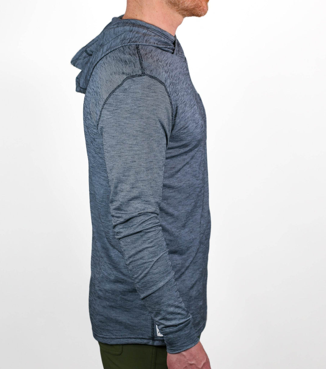 Summer Wool Hoodie Sun Shirt - Steel Blue - Pinebury