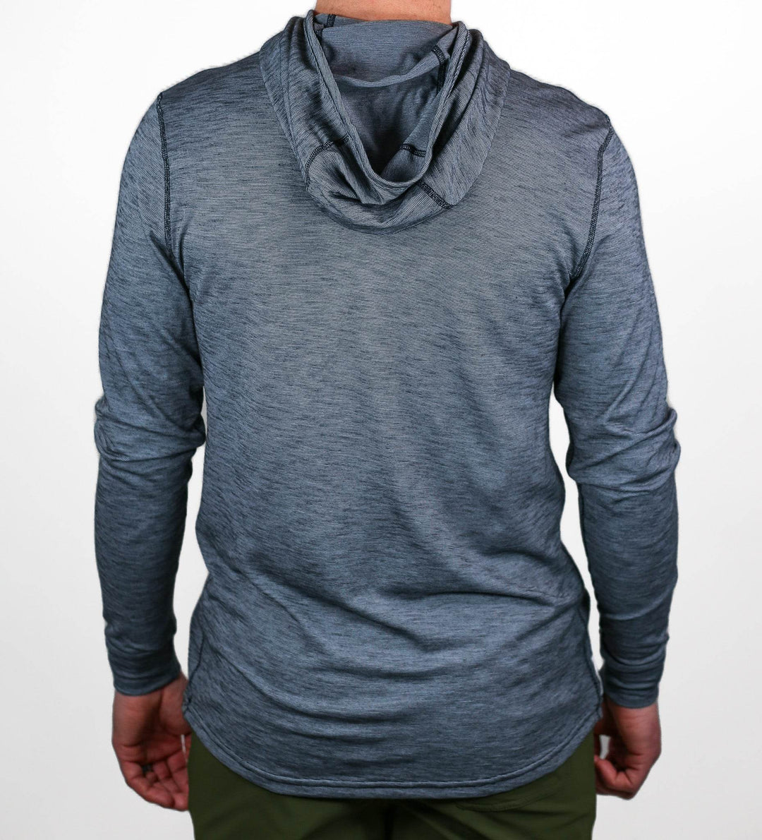 Summer Wool Hoodie Sun Shirt - Steel Blue - Pinebury