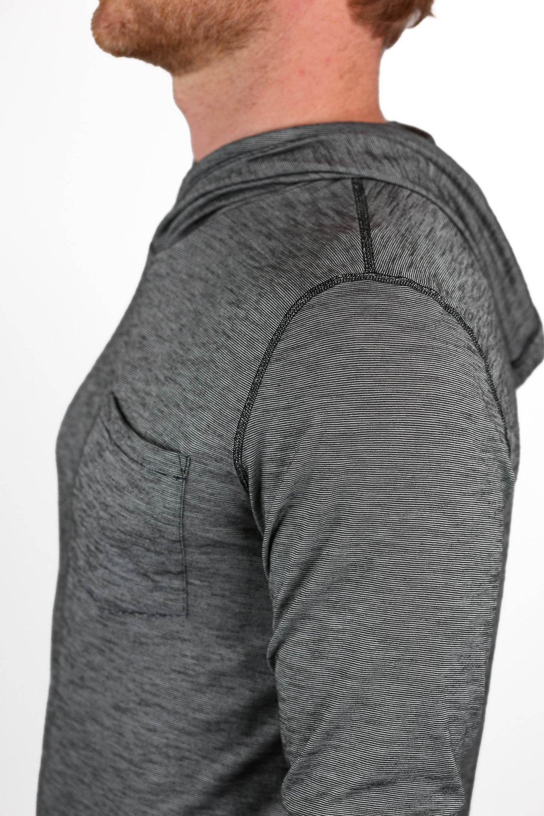 Summer Wool Hoodie Sun Shirt - Gray Stone - Pinebury