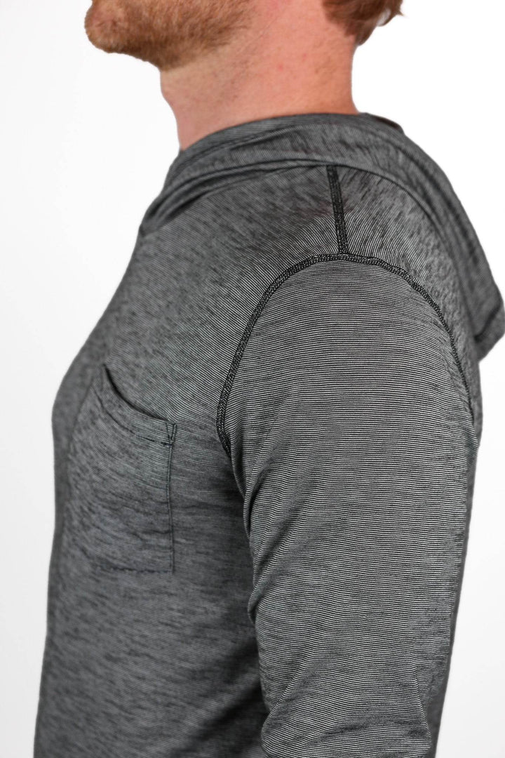 Summer Wool Hoodie Sun Shirt - Gray Stone - Pinebury