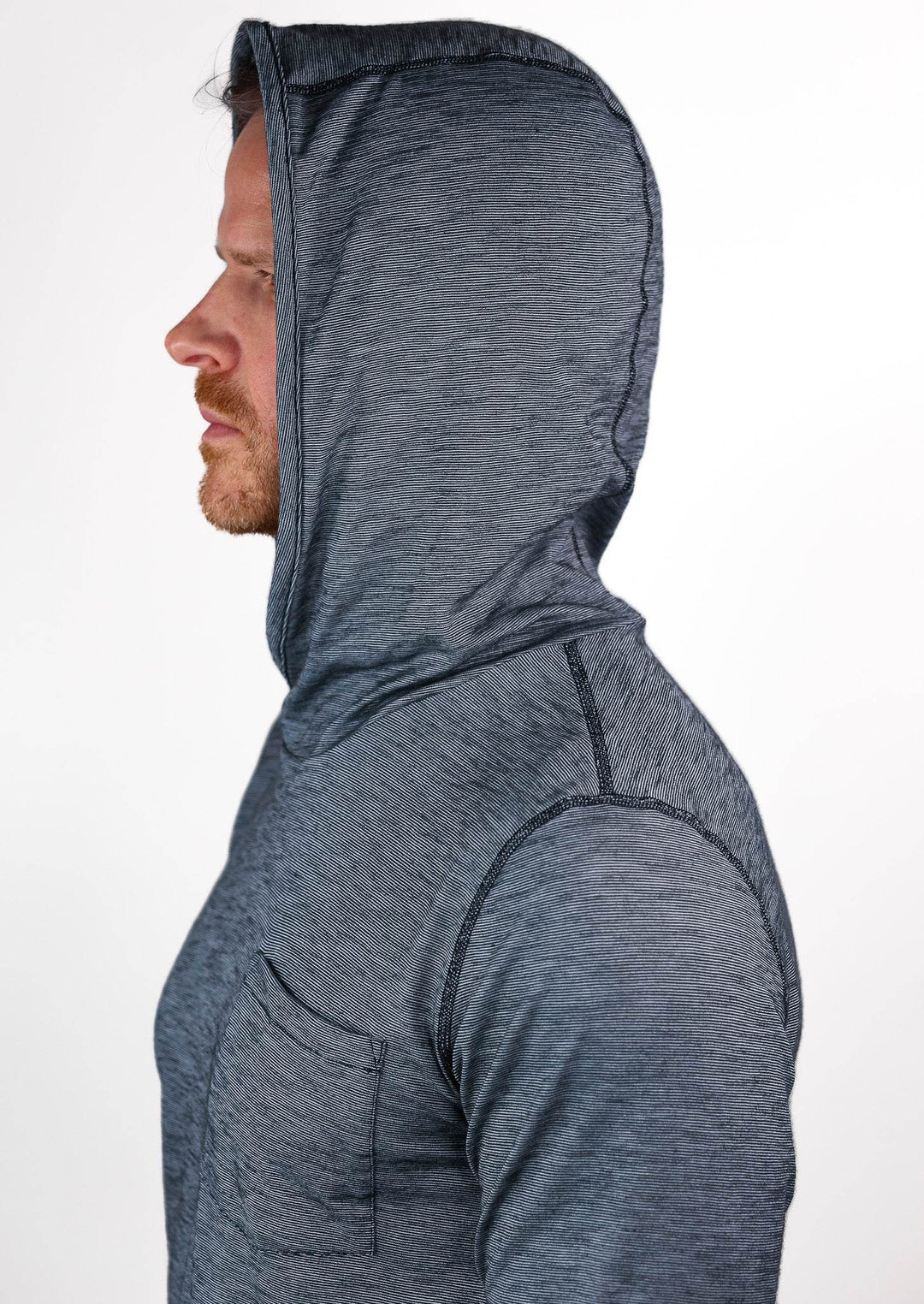 Summer Wool Hoodie Sun Shirt - Steel Blue - Pinebury