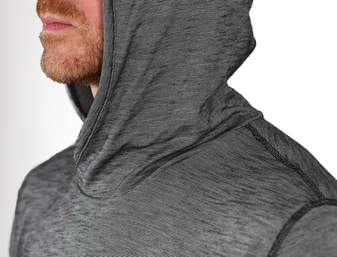Summer Wool Hoodie Sun Shirt - Gray Stone - Pinebury