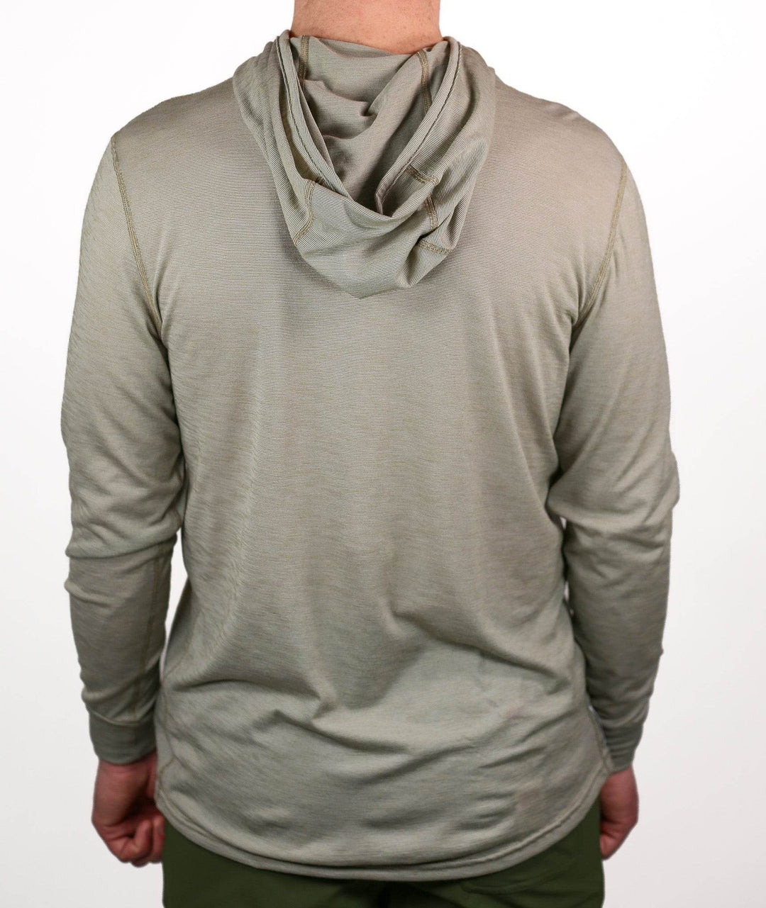 Summer Wool Hoodie Sun Shirt - Khaki - Pinebury