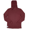 All Season Merino Wool Hoodie - Brick Red