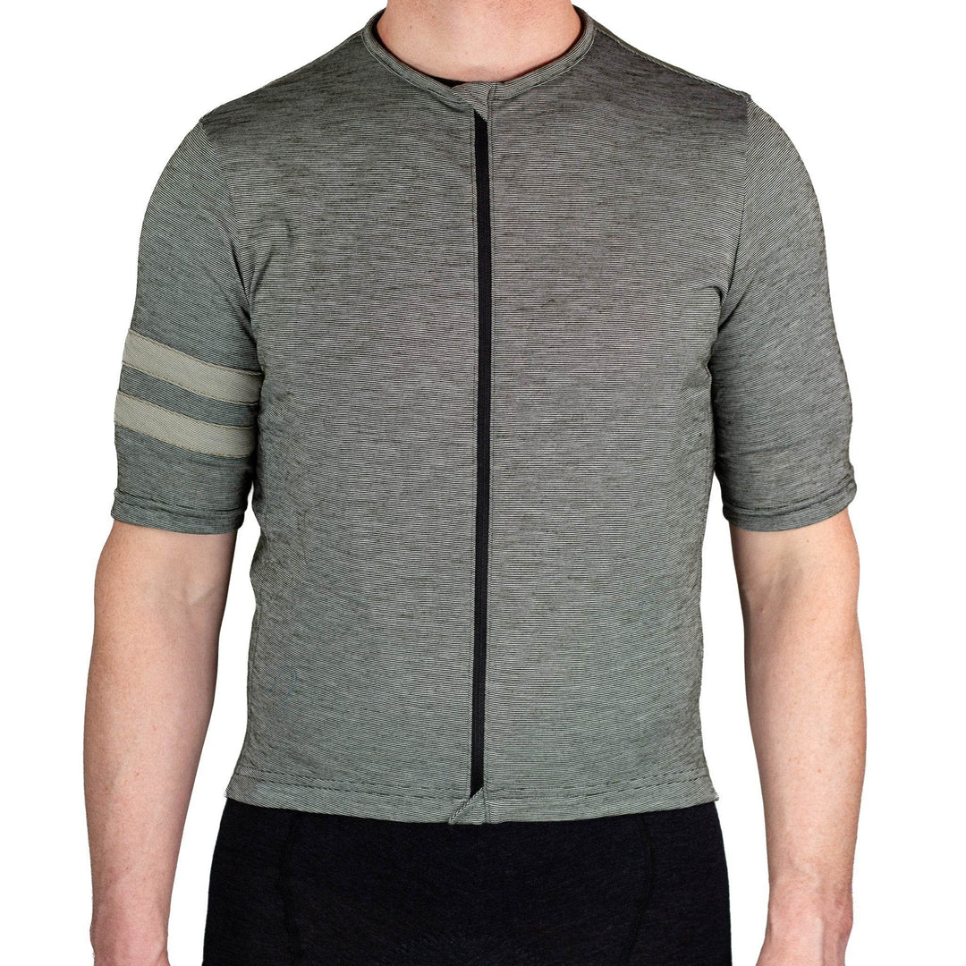 Summer Wool Short Sleeve Cycling Jersey - Evergreen - Pinebury