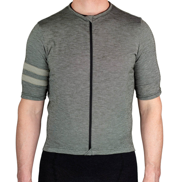 Summer Wool Short Sleeve Cycling Jersey - Evergreen - Pinebury