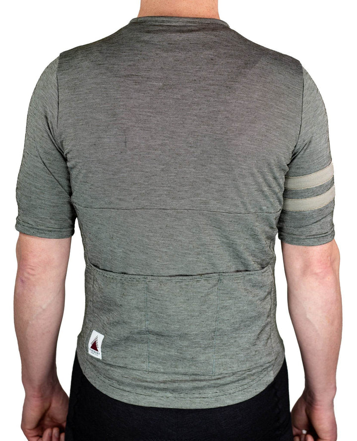 Summer Wool Short Sleeve Cycling Jersey - Evergreen - Pinebury