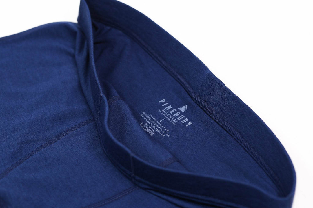 Merino Wool Boxer Brief - Blue - Pinebury