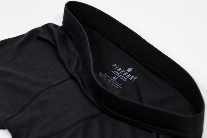 Merino Wool Boxer Brief - Black - Pinebury