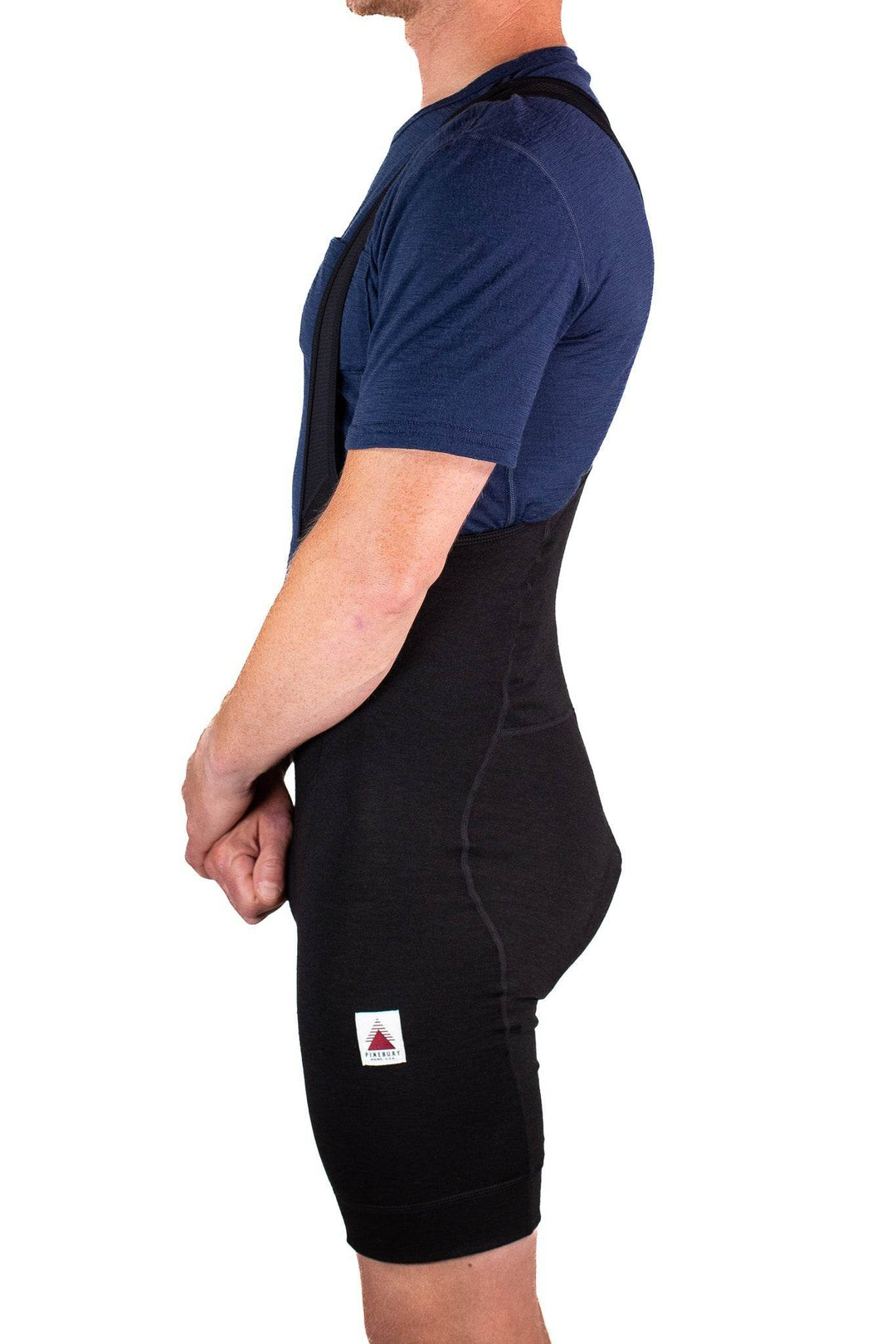 The Merino Wool Bib Shorts - Black - Pinebury