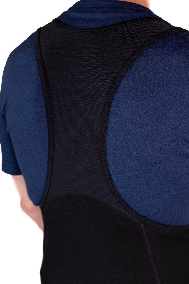 The Merino Wool Bib Shorts - Black - Pinebury