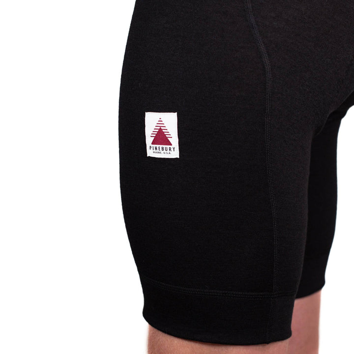 The Merino Wool Bib Shorts - Black - Pinebury