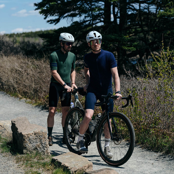 Every-Season Short Sleeve Merino Wool Cycling Jersey - Pine - Pinebury