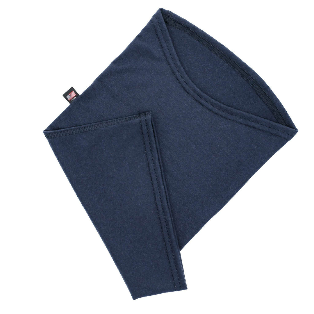 Every-Season Merino Wool Neck Warmer - Navy - Pinebury