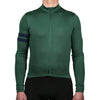 Every-Season Long Sleeve Merino Wool Cycling Jersey - Pine