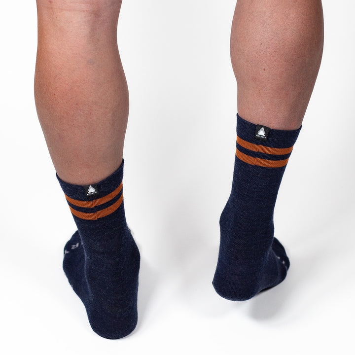 Summer Merino Wool 6" Sock - Navy