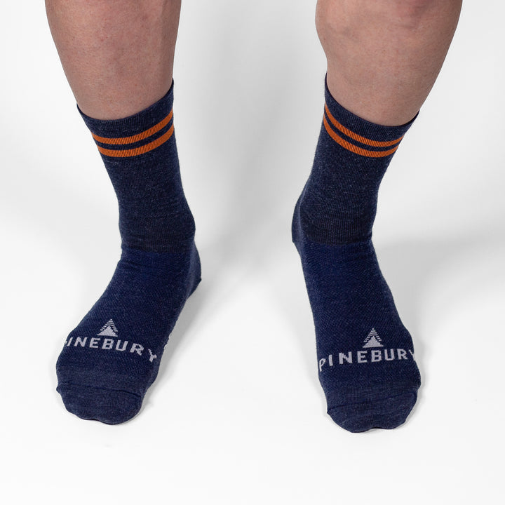 Summer Merino Wool 6" Sock - Navy